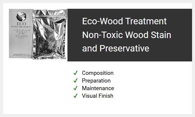 Eco-Wood Treatment Non-Toxic Wood Stain and Preservative