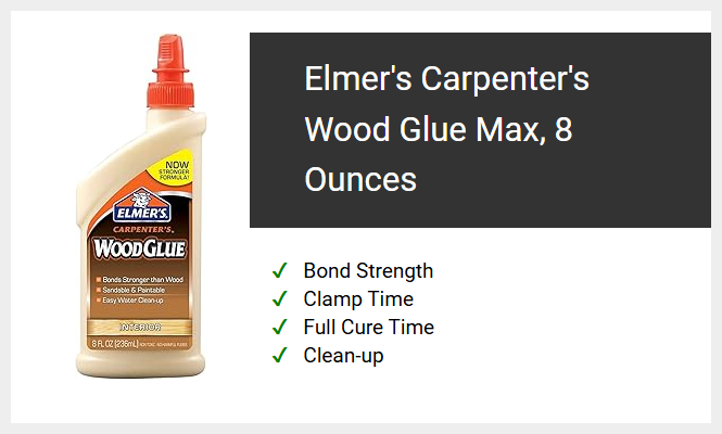 Elmer's Carpenter's Wood Glue Max, 8 Ounces