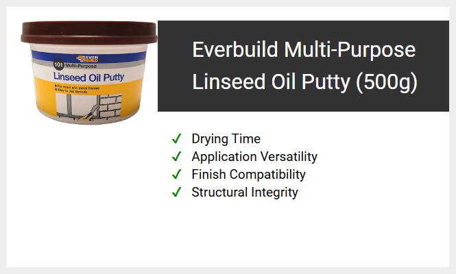 Everbuild Multi-Purpose Linseed Oil Putty (500g)