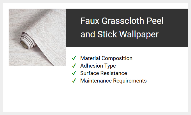 Faux Grasscloth Peel and Stick Wallpaper