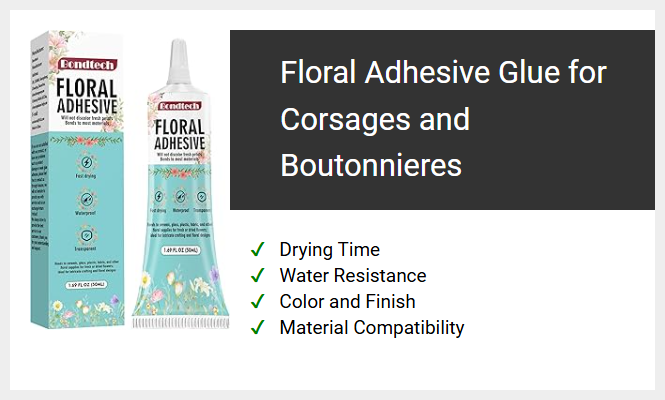 Floral Adhesive Glue for Corsages and Boutonnieres