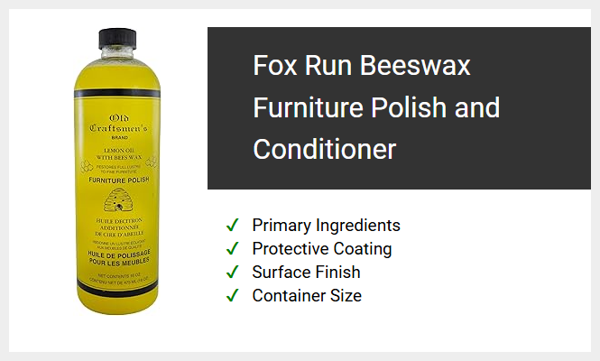 Fox Run Beeswax Furniture Polish and Conditioner