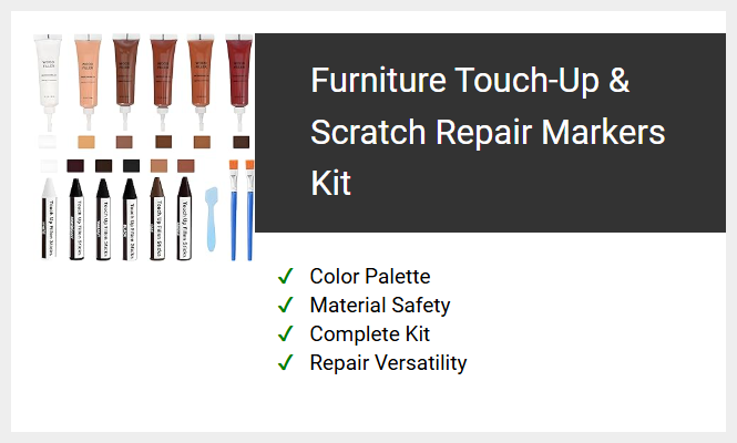 Furniture Touch-Up & Scratch Repair Markers Kit