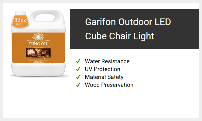 Garifon Outdoor LED Cube Chair Light
