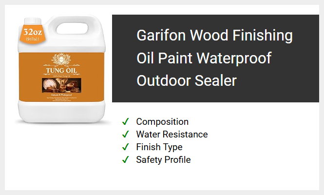 Garifon Wood Finishing Oil Paint Waterproof Outdoor Sealer