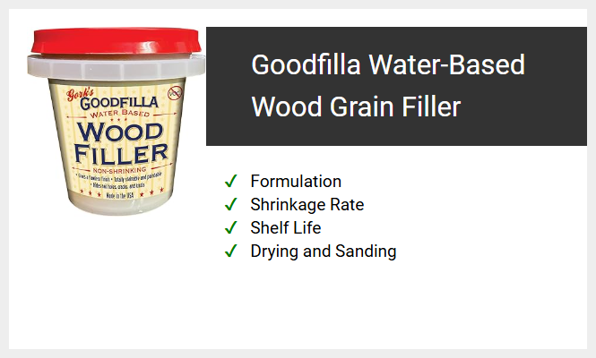 Goodfilla Water-Based Wood Grain Filler