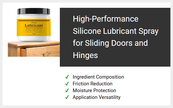High-Performance Silicone Lubricant Spray for Sliding Doors and Hinges