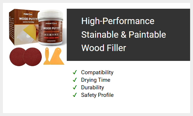 High-Performance Stainable & Paintable Wood Filler