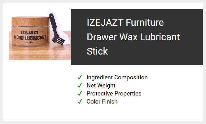 IZEJAZT Furniture Drawer Wax Lubricant Stick