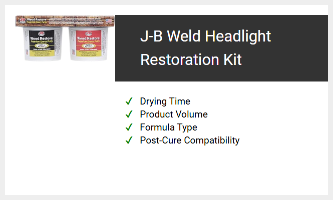 J-B Weld Headlight Restoration Kit