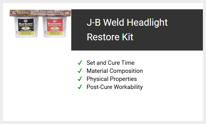 J-B Weld Headlight Restore Kit
