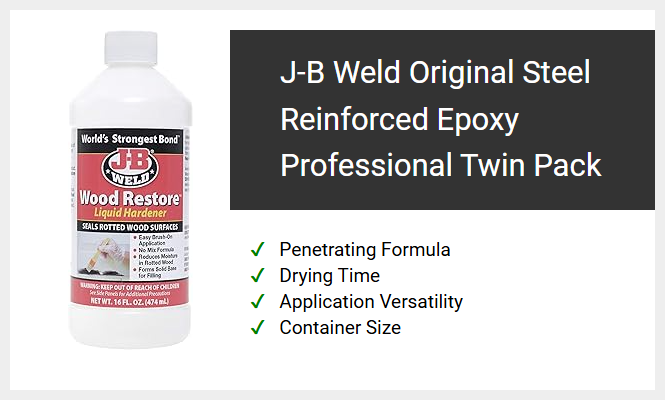 J-B Weld Original Steel Reinforced Epoxy Professional Twin Pack