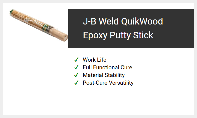 J-B Weld QuikWood Epoxy Putty Stick