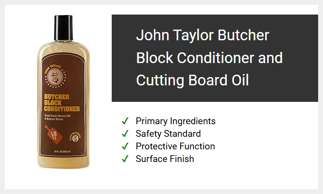 John Taylor Butcher Block Conditioner and Cutting Board Oil