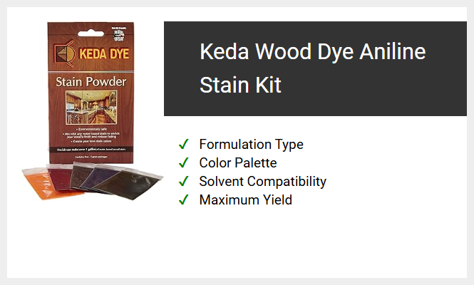 Keda Wood Dye Aniline Stain Kit