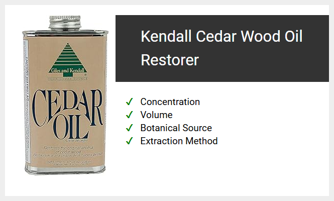 Kendall Cedar Wood Oil Restorer