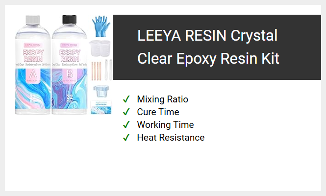 LEEYA RESIN Crystal Clear Epoxy Resin Kit