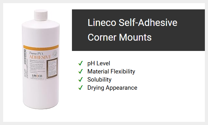 Lineco Self-Adhesive Corner Mounts