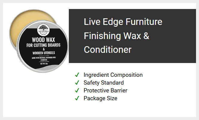 Live Edge Furniture Finishing Wax & Conditioner