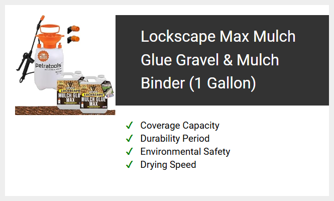Lockscape Max Mulch Glue Gravel & Mulch Binder (1 Gallon)