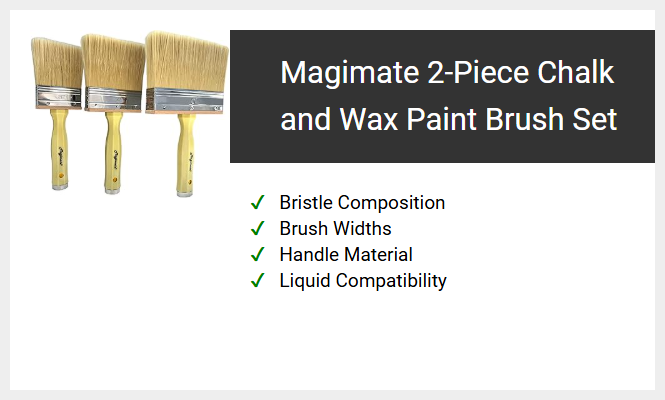 Magimate 2-Piece Chalk and Wax Paint Brush Set