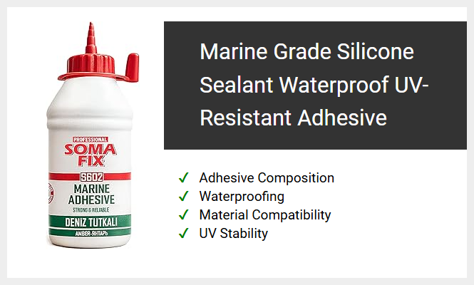 Marine Grade Silicone Sealant Waterproof UV-Resistant Adhesive