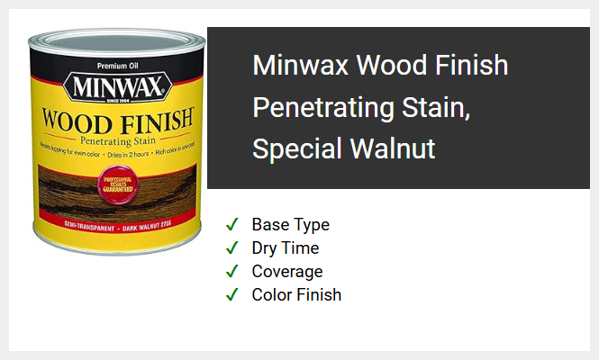 Minwax Wood Finish Penetrating Stain, Special Walnut