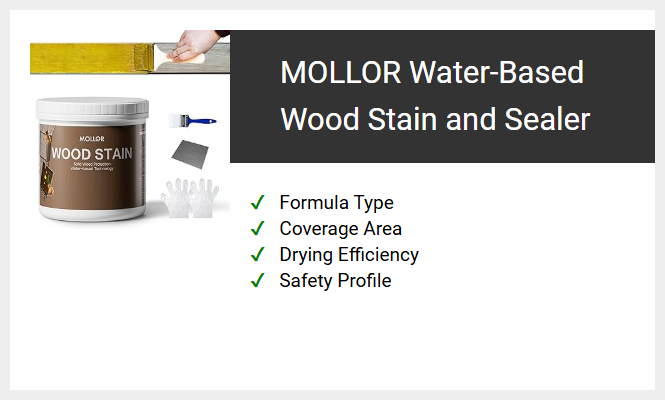 MOLLOR Water-Based Wood Stain and Sealer