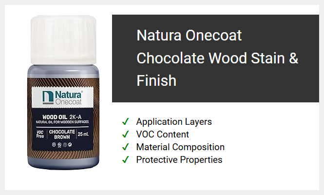 Natura Onecoat Chocolate Wood Stain & Finish