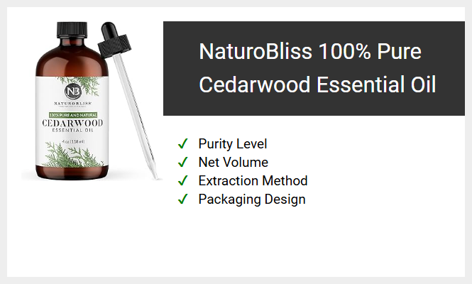 NaturoBliss 100% Pure Cedarwood Essential Oil