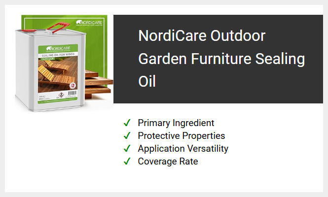 NordiCare Outdoor Garden Furniture Sealing Oil