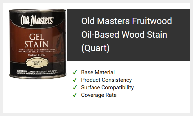 Old Masters Fruitwood Oil-Based Wood Stain (Quart)