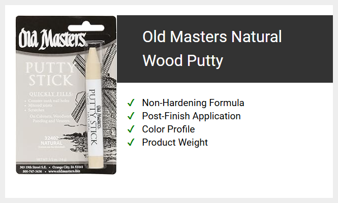 Old Masters Natural Wood Putty