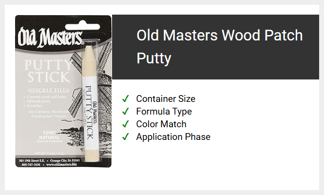 Old Masters Wood Patch Putty
