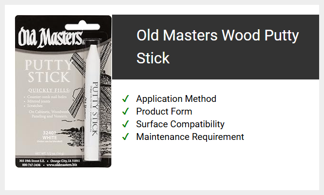Old Masters Wood Putty Stick