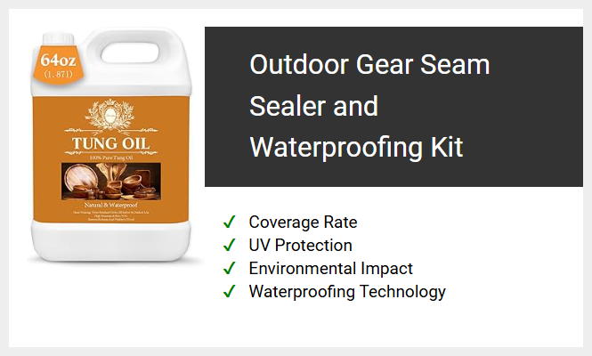Outdoor Gear Seam Sealer and Waterproofing Kit