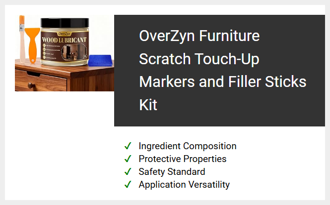 OverZyn Furniture Scratch Touch-Up Markers and Filler Sticks Kit