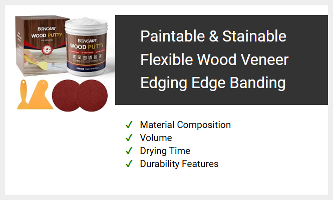 Paintable & Stainable Flexible Wood Veneer Edging Edge Banding