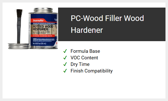 PC-Wood Filler Wood Hardener
