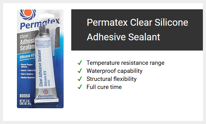 Permatex Clear Silicone Adhesive Sealant