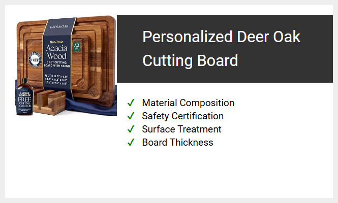 Personalized Deer Oak Cutting Board
