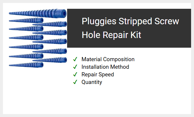 Pluggies Stripped Screw Hole Repair Kit