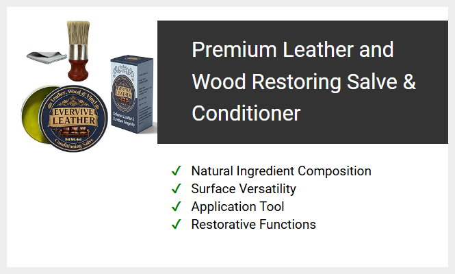 Premium Leather and Wood Restoring Salve & Conditioner