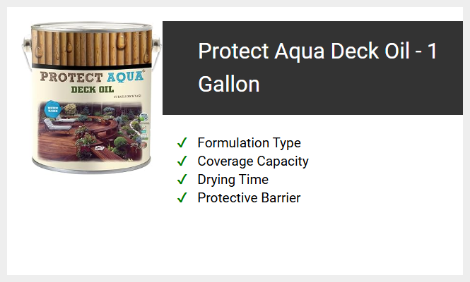 Protect Aqua Deck Oil - 1 Gallon