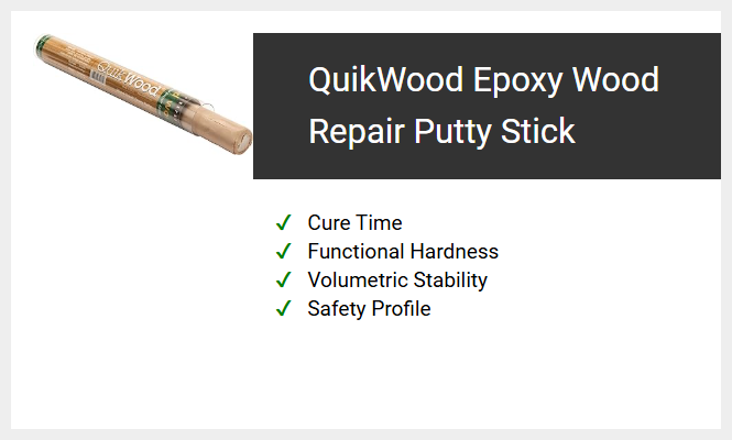 QuikWood Epoxy Wood Repair Putty Stick