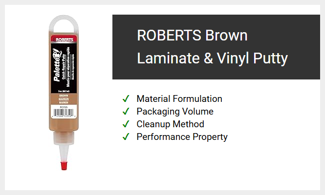 ROBERTS Brown Laminate and Vinyl Putty