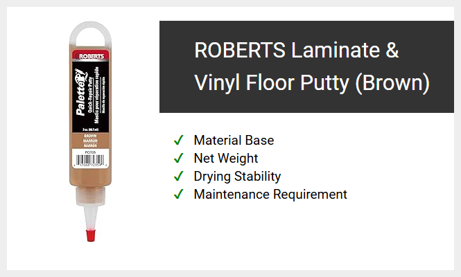 ROBERTS Laminate & Vinyl Floor Putty (Brown)