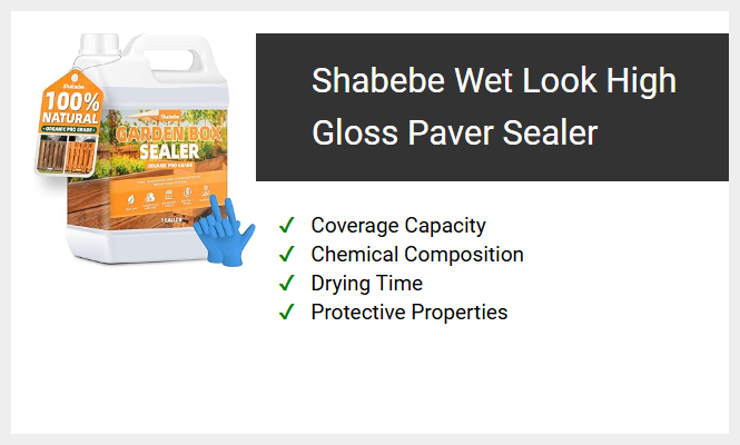 Shabebe Wet Look High Gloss Paver Sealer
