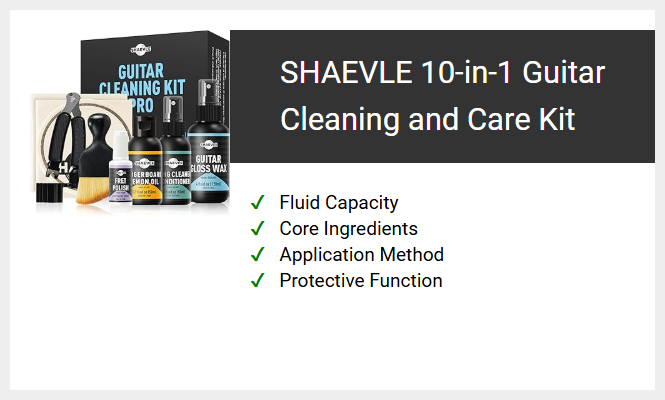 SHAEVLE 10-in-1 Guitar Cleaning and Care Kit