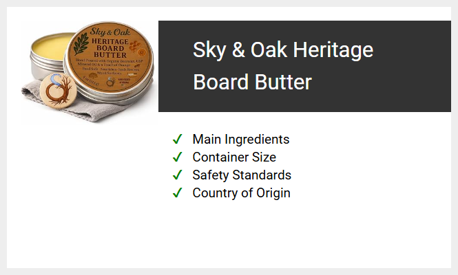 Sky & Oak Heritage Board Butter